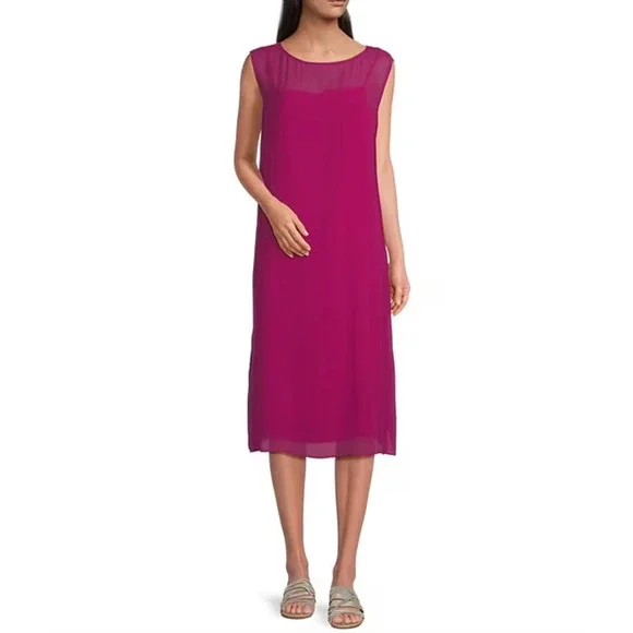 chinese dress ladies Eileen Fisher Linen Maxi Dress – Community Thrift and Vintage